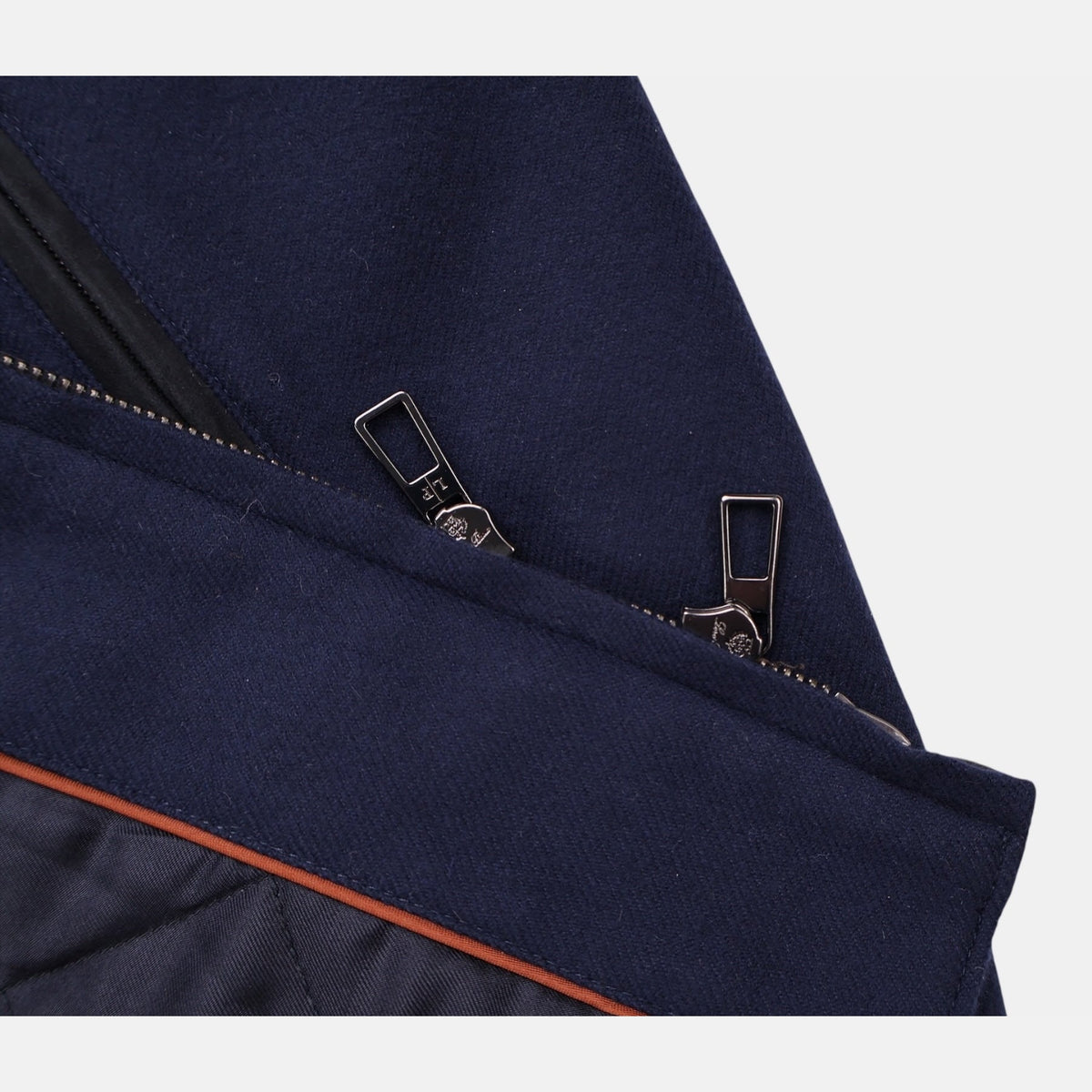 Loro Piana Tunari vest in navy vicuña, silk and cashmere blend