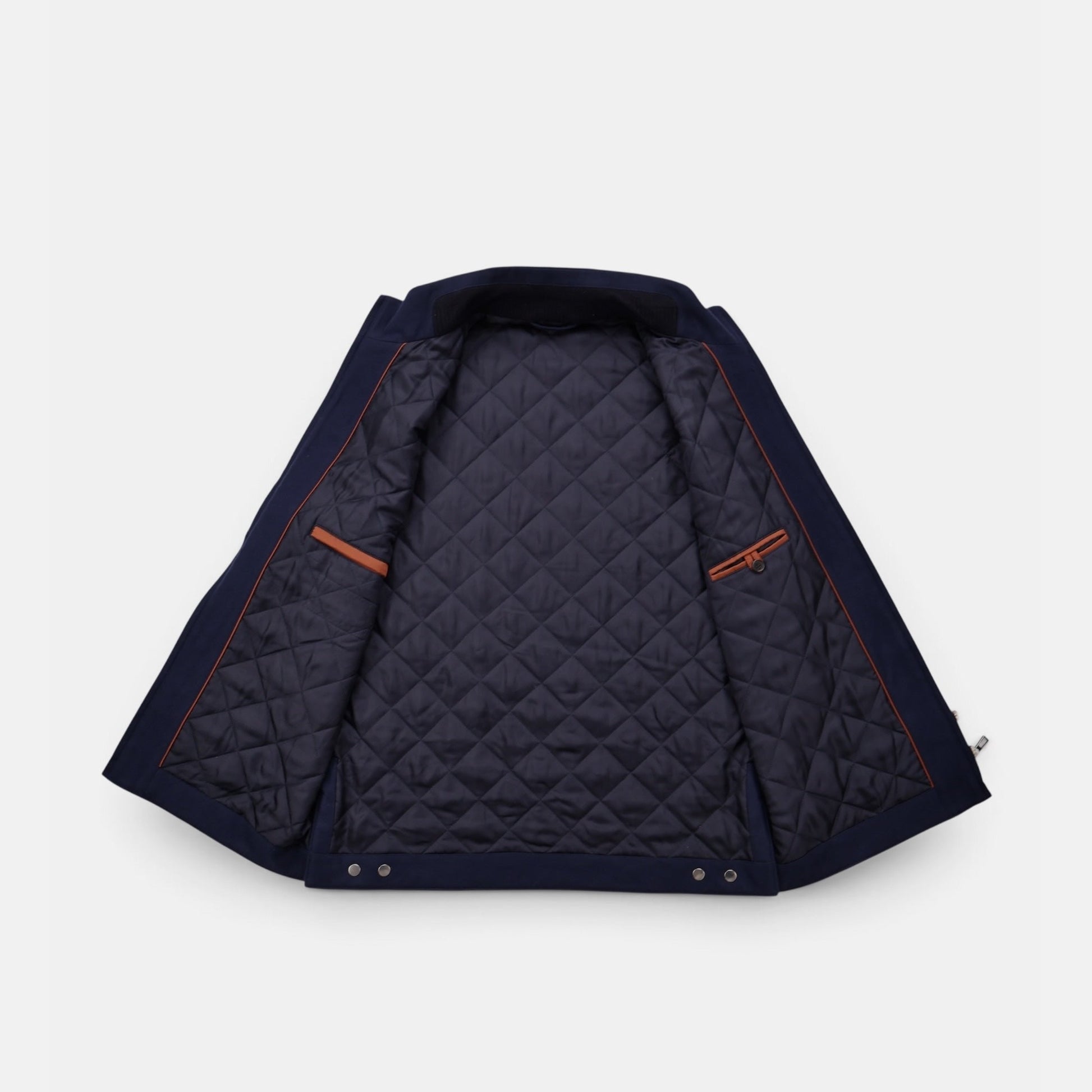Loro Piana Tunari vest in navy vicuña, silk and cashmere blend