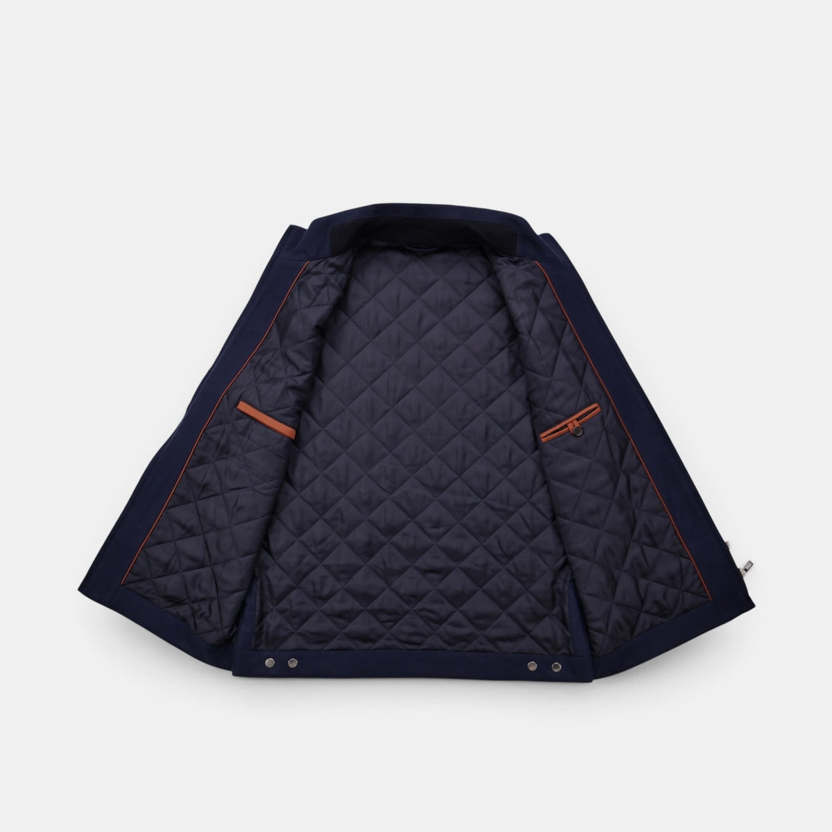 Loro Piana Tunari vest in navy vicuña, silk and cashmere blend