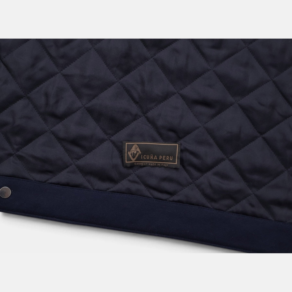 Loro Piana Tunari vest in navy vicuña, silk and cashmere blend