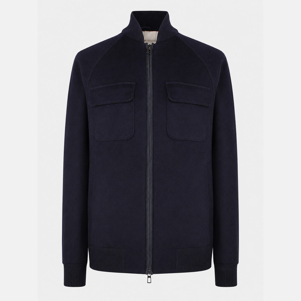 Loro Piana Vicuña Ardmore Bomber Jacket Navy (M)