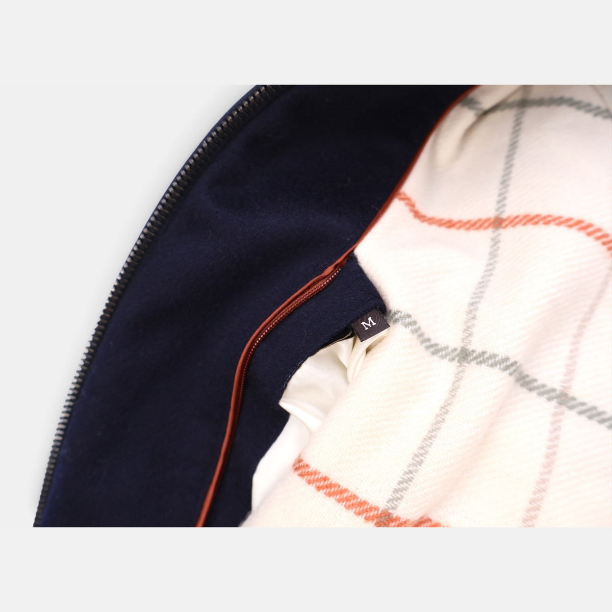 Loro Piana Ardmore bomber jacket in navy vicuña