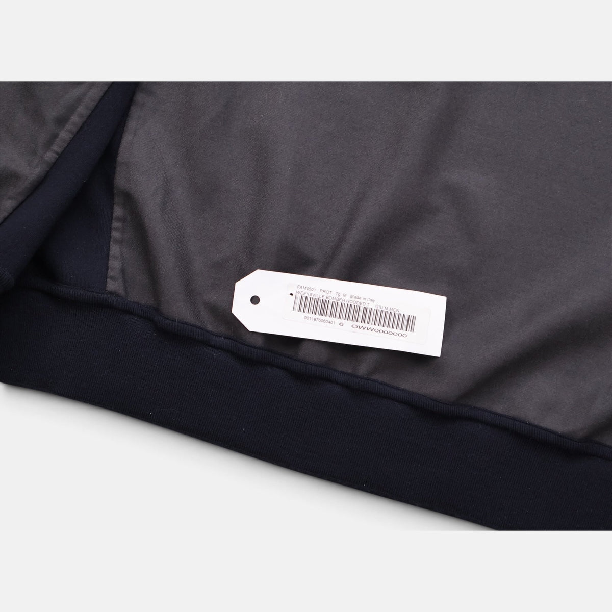 Loro Piana Gift of Kings Weeksville hooded bomber jacket in navy merino wool