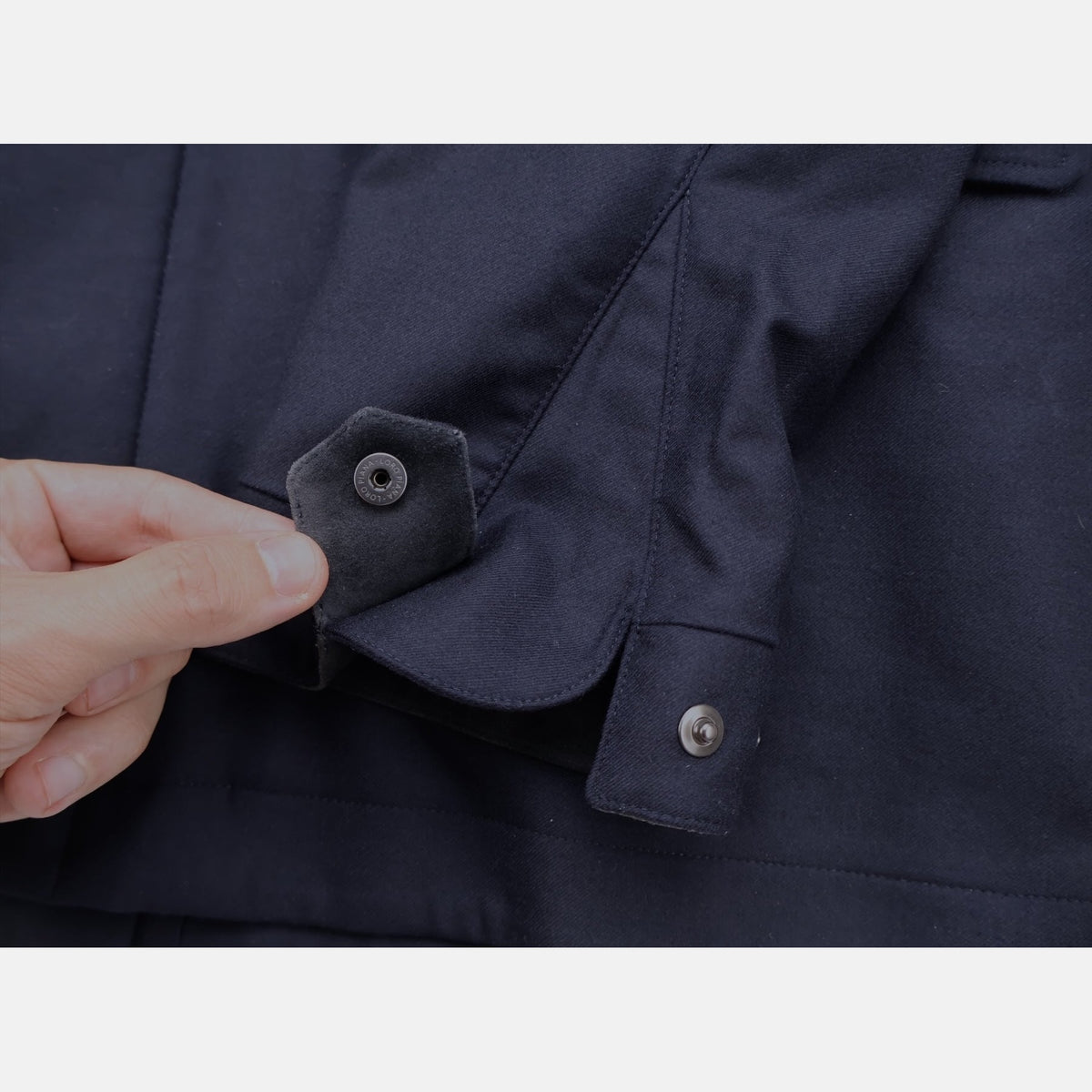 Loro Piana Gift of Kings Bowery blouson coat in navy merino wool