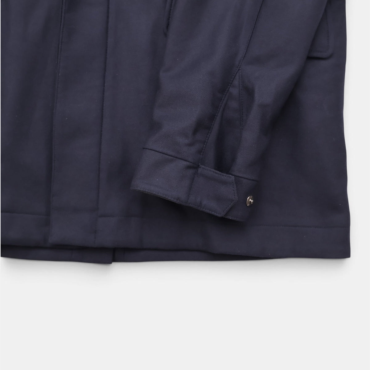 Loro Piana Gift of Kings Bowery blouson coat in navy merino wool