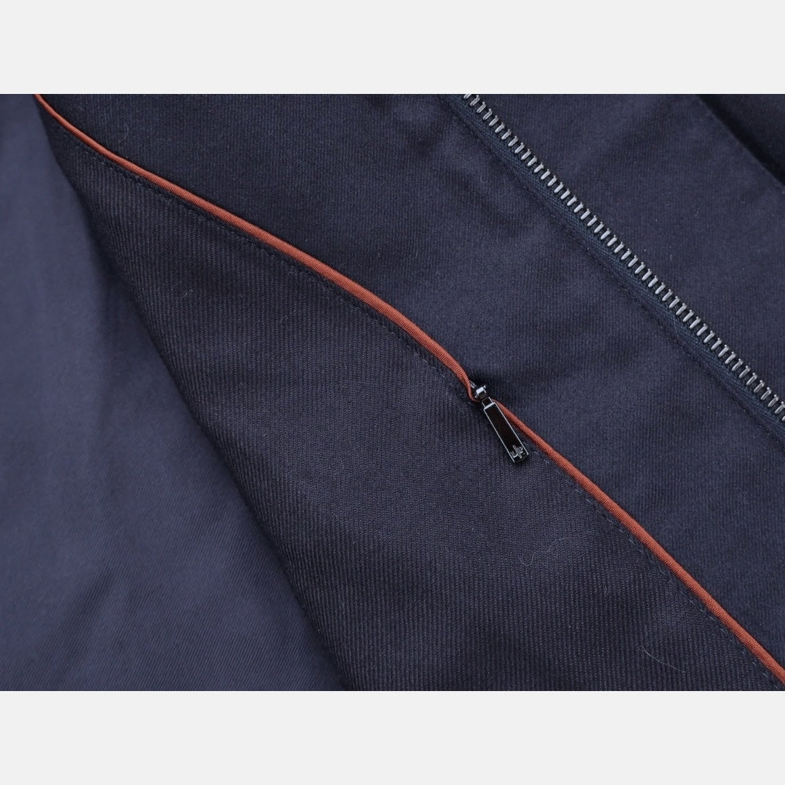 Loro Piana Gift of Kings Bowery blouson coat in navy merino wool