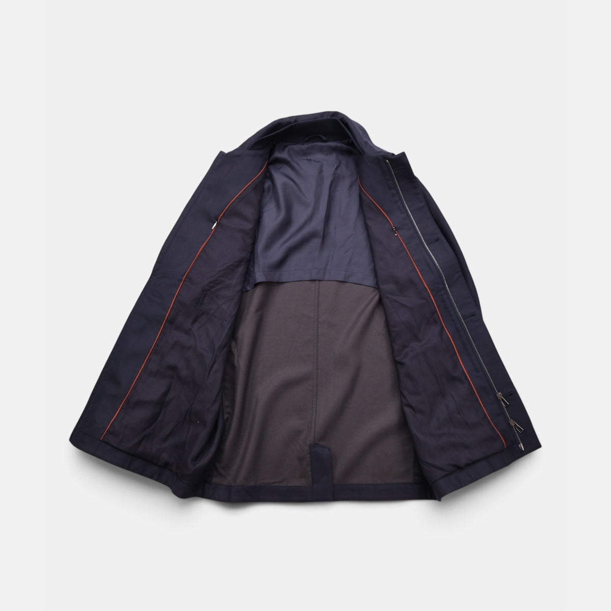 Loro Piana Gift of Kings Bowery blouson coat in navy merino wool
