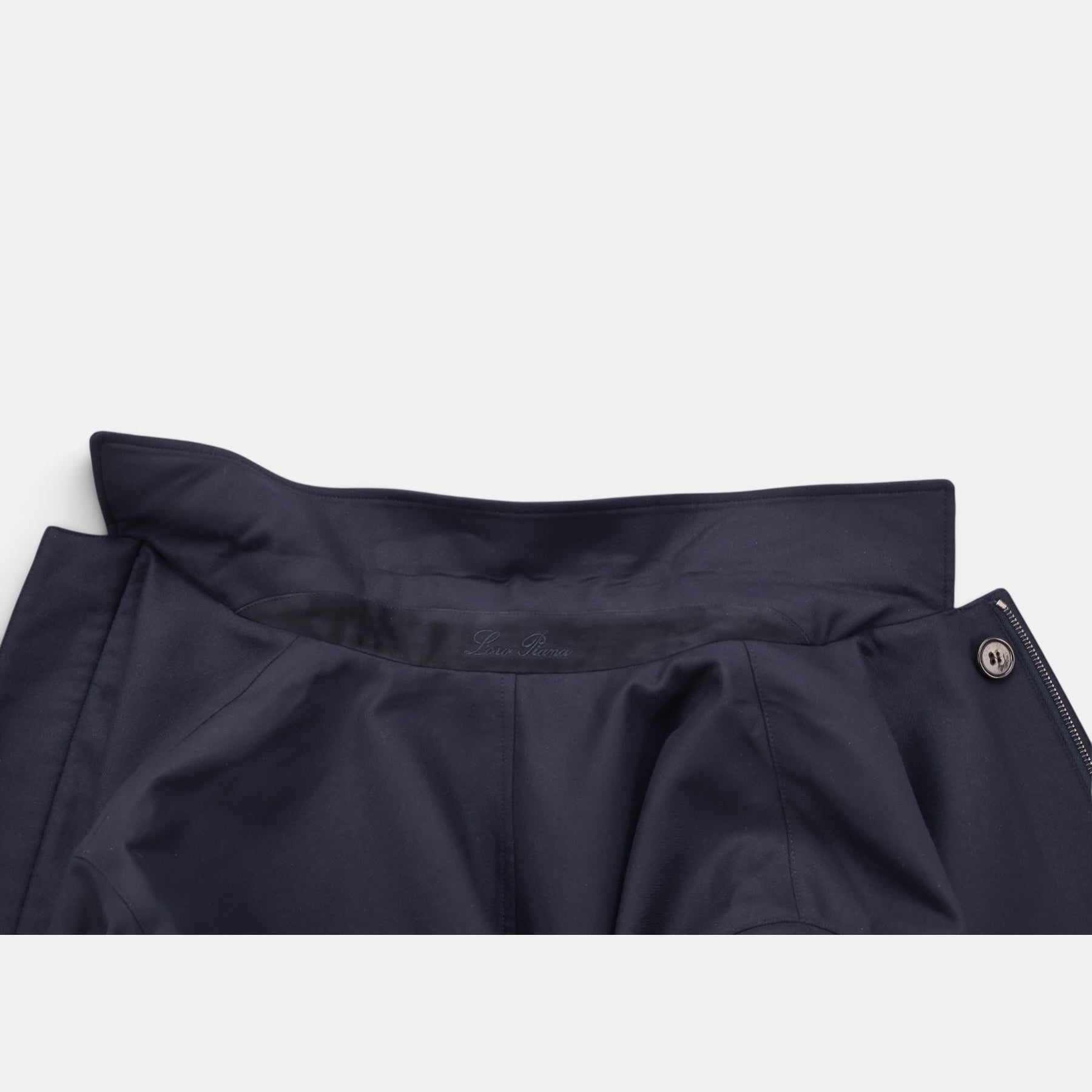 Loro Piana Gift of Kings Bowery blouson coat in navy merino wool