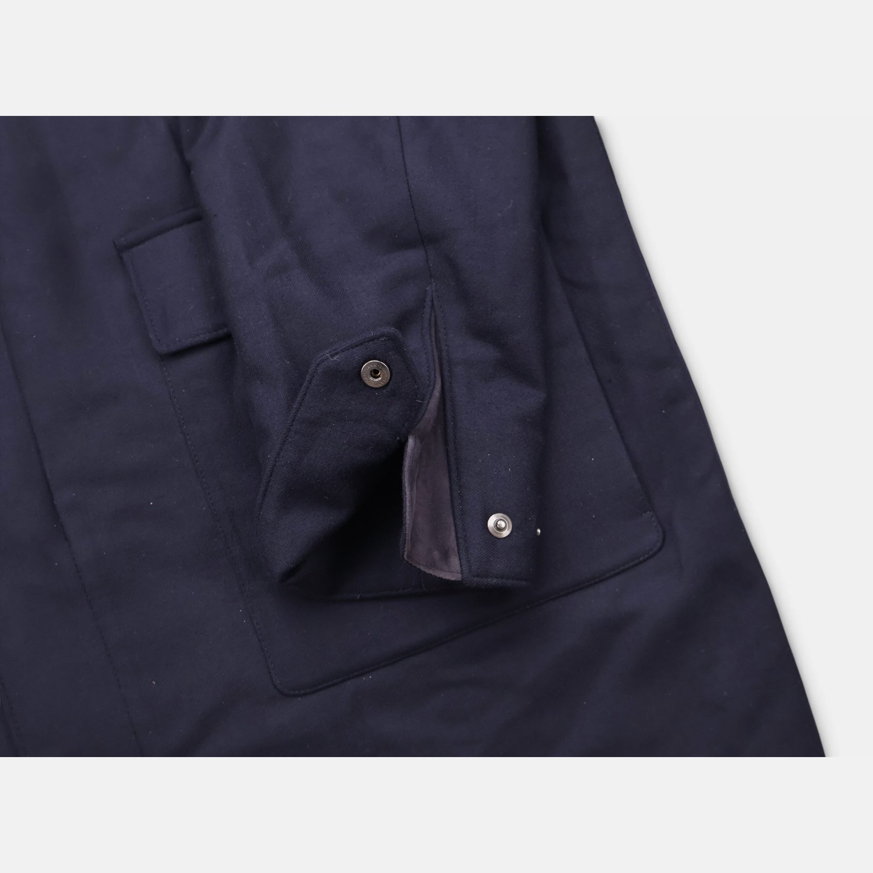 Loro Piana Gift of Kings Yorkville coat in navy merino wool