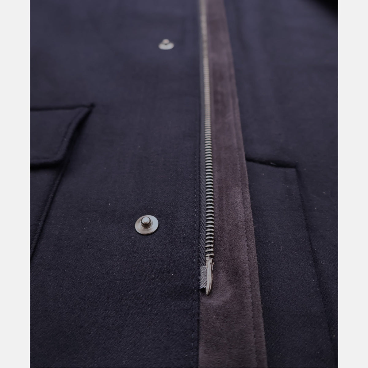 Loro Piana Gift of Kings Yorkville coat in navy merino wool