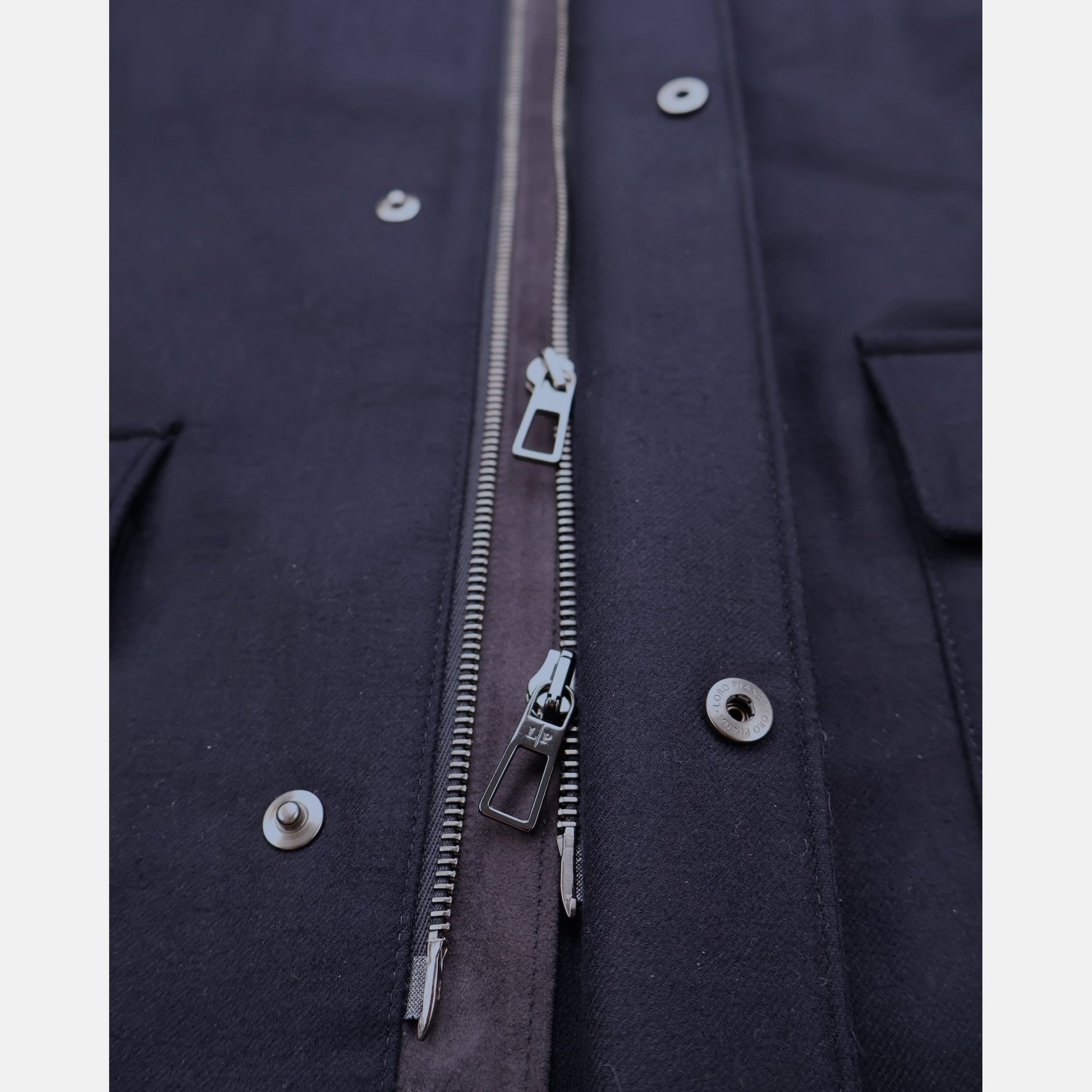Loro Piana Gift of Kings Yorkville coat in navy merino wool