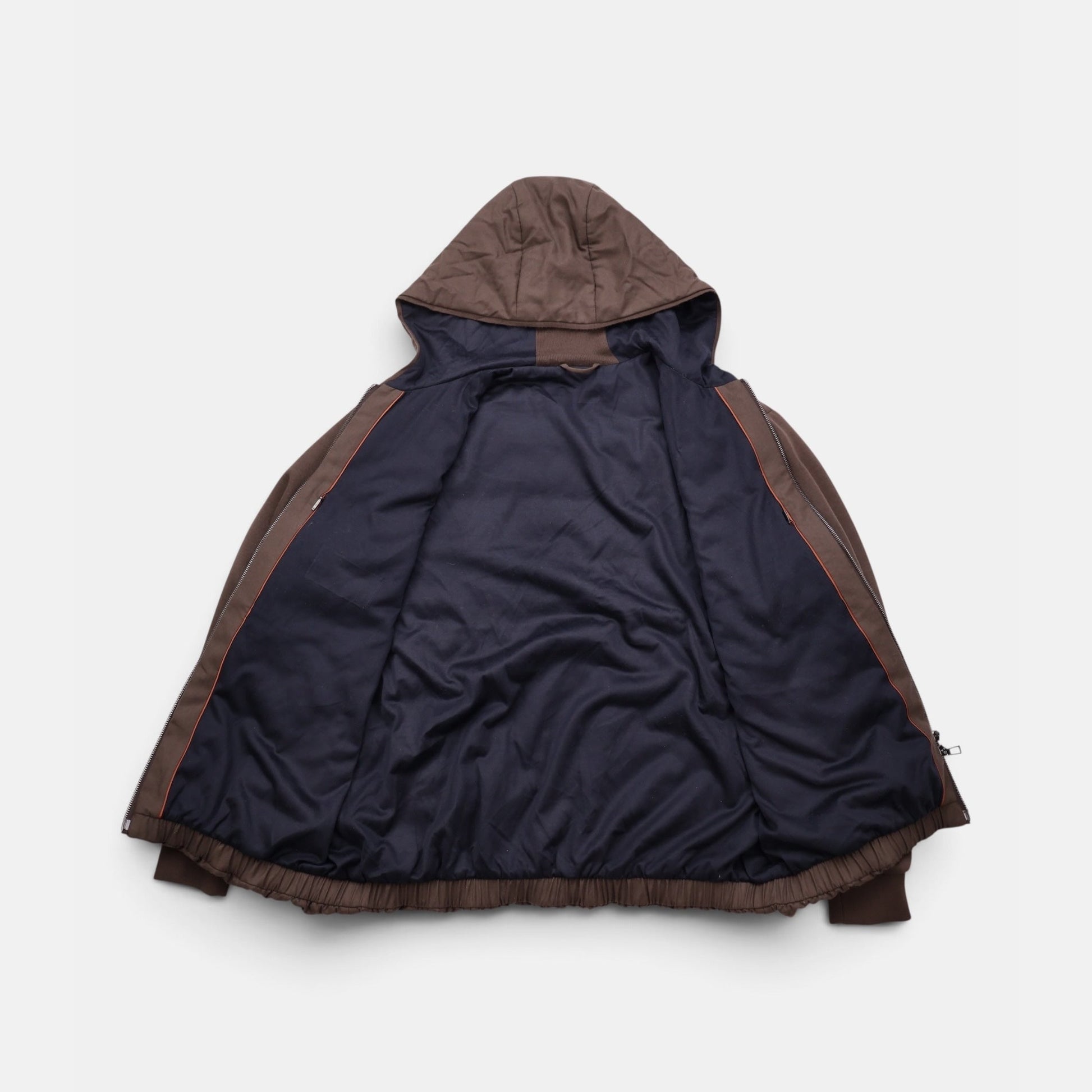 Loro Piana Gift of Kings Rodney quilted bomber jacket in brown, size M