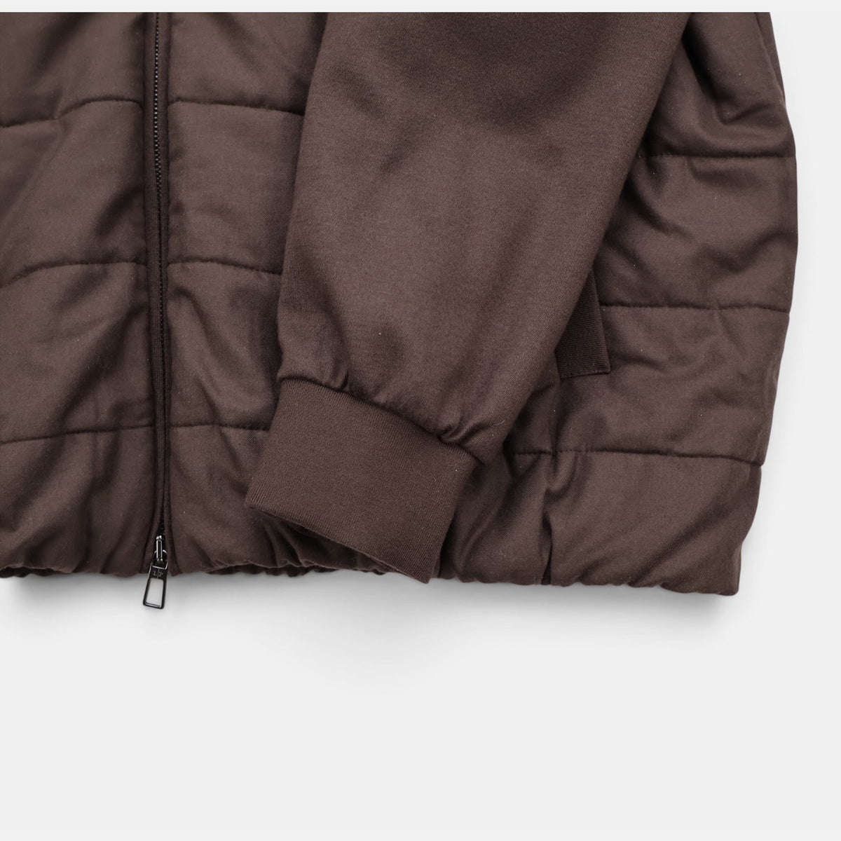 Loro Piana Gift of Kings Rodney quilted bomber jacket in brown, size M