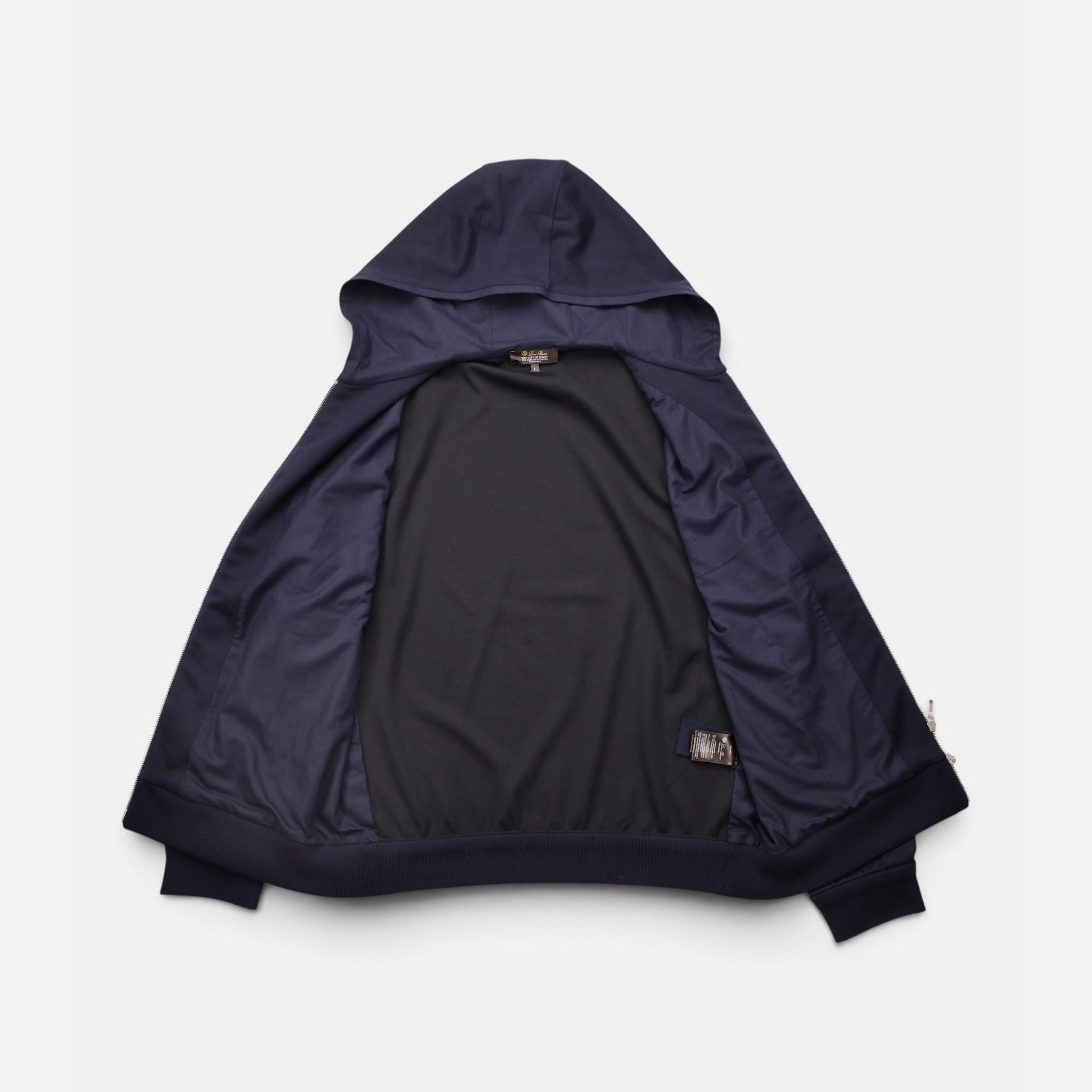 Loro Piana Double The Gift Of Kings® Vellano Hooded Bomber Navy (L)