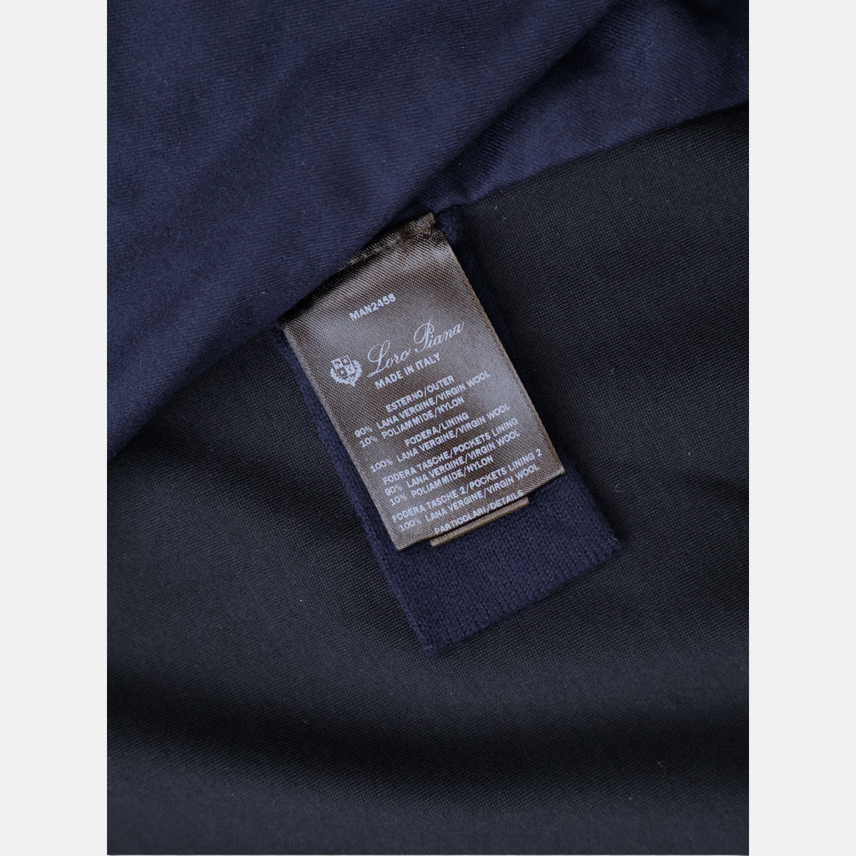 Loro Piana Double The Gift Of Kings® Vellano Hooded Bomber Navy (L)
