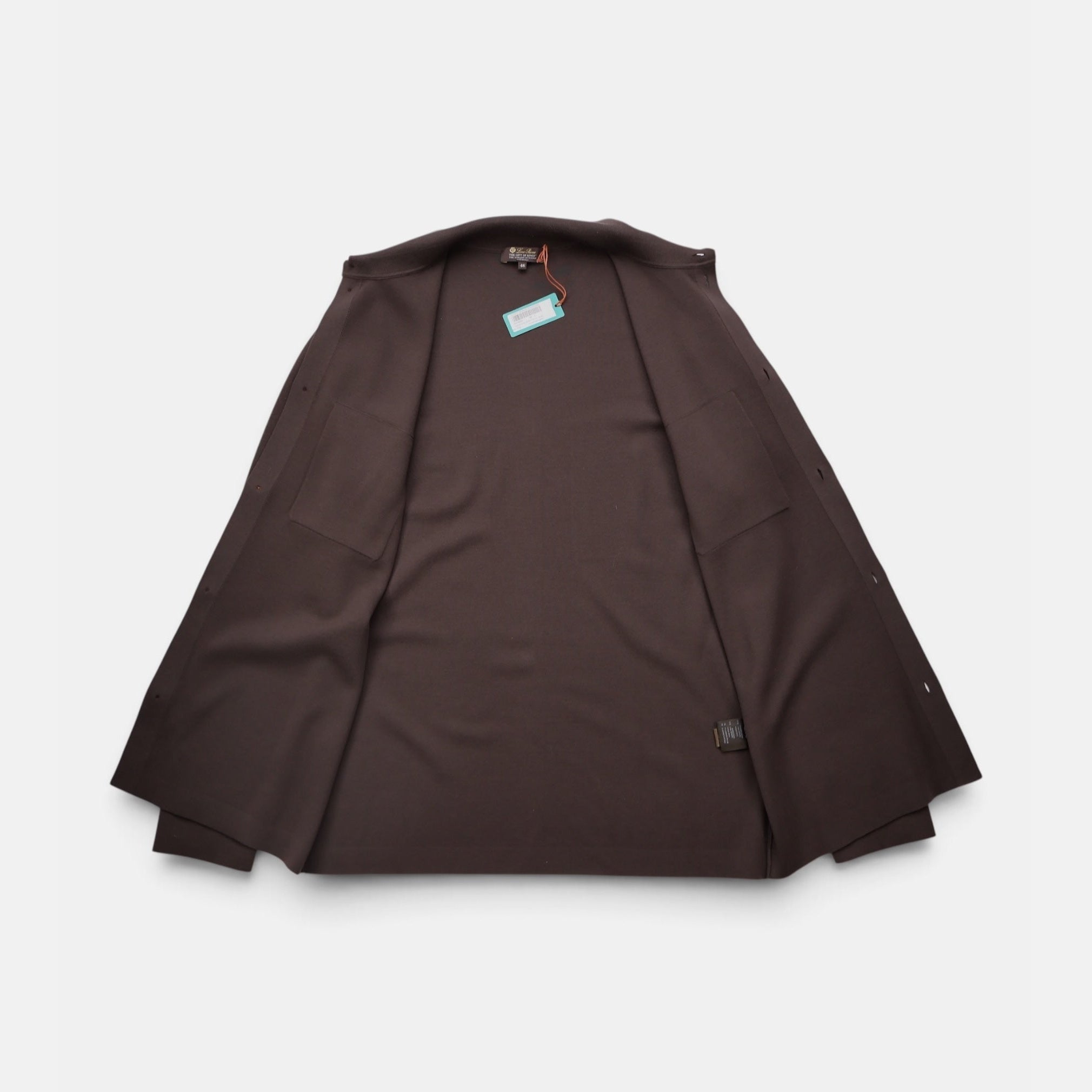 Loro Piana brown merino wool patch-pocket overshirt jacket, Gift of Kings