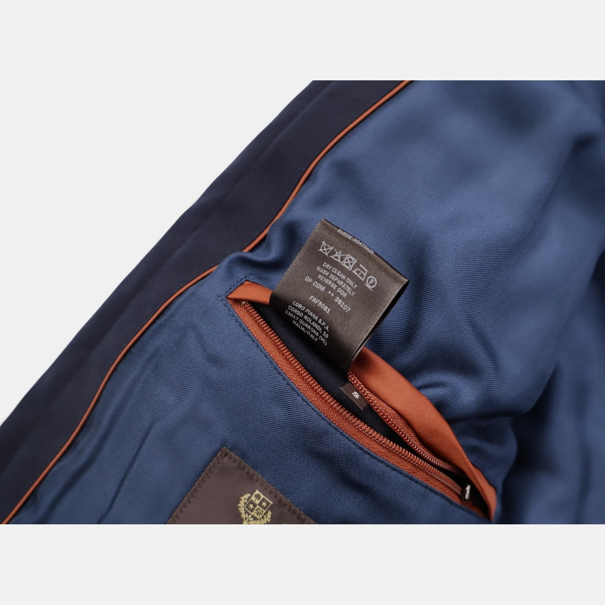 Loro Piana navy quilted merino wool overshirt jacket, Gift of Kings