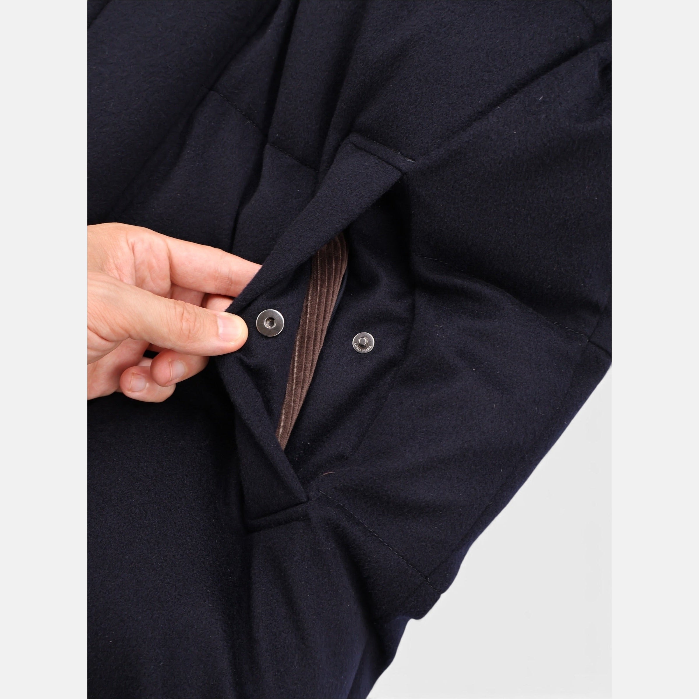 Loro Piana navy cashmere puffer gilet