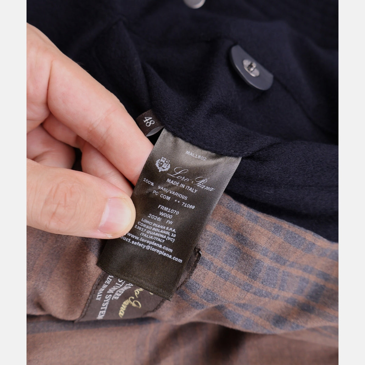 Loro Piana navy cashmere puffer gilet