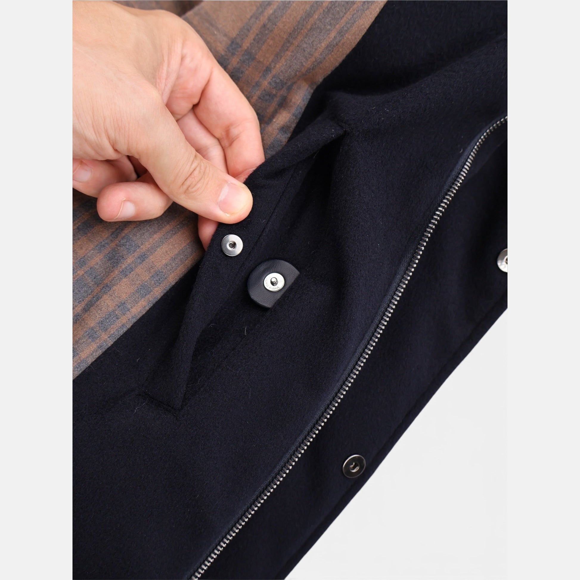 Loro Piana navy cashmere puffer gilet