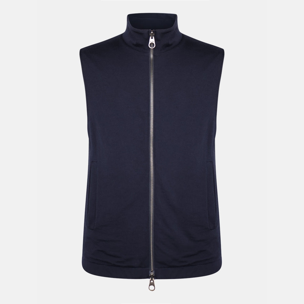 Loro Piana navy Windwish Storm System technical vest