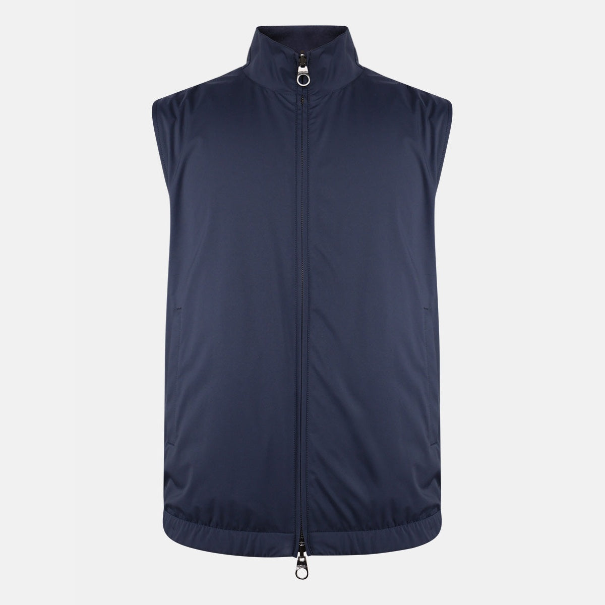 Loro Piana navy Windwish Storm System technical vest