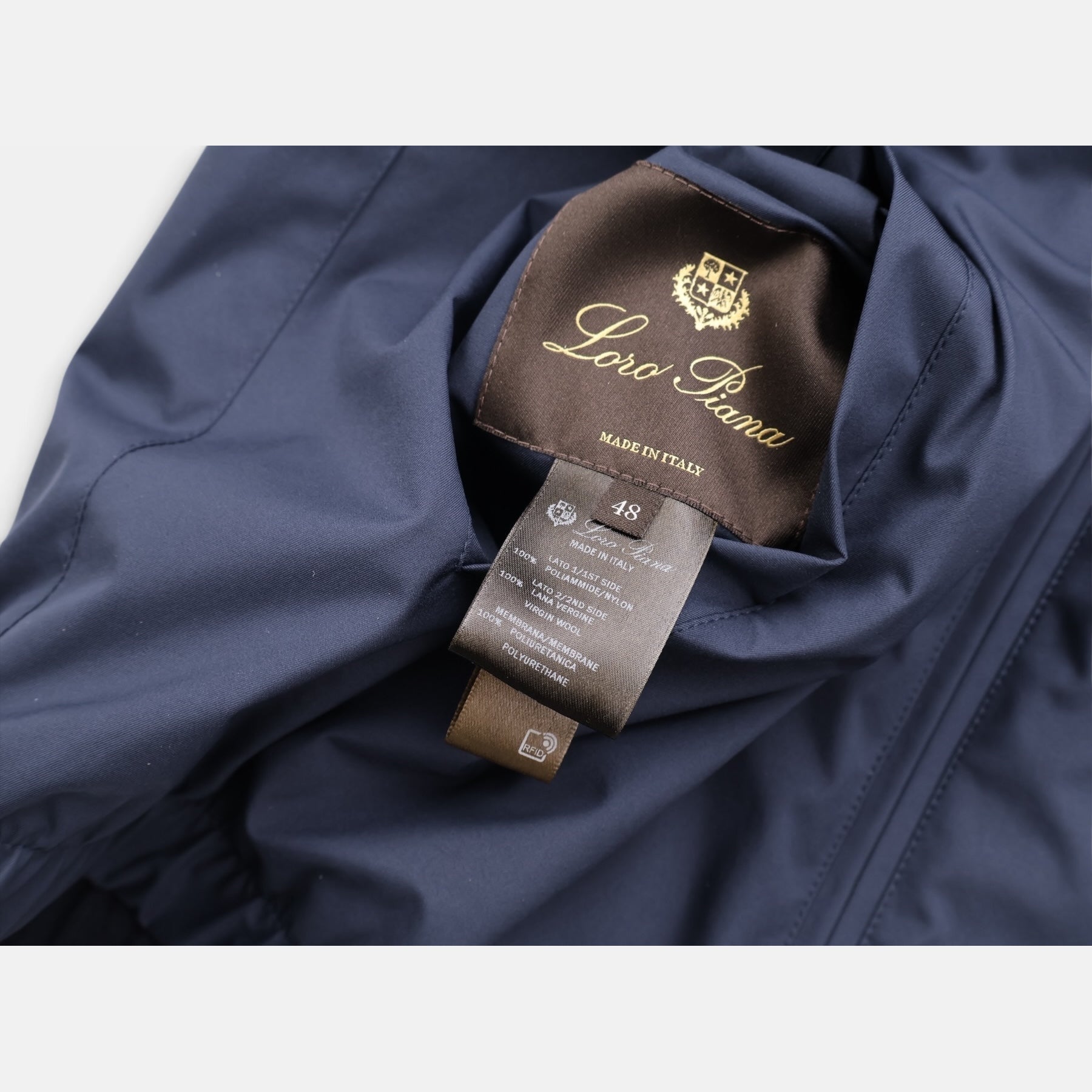 Loro Piana navy Windwish Storm System technical vest