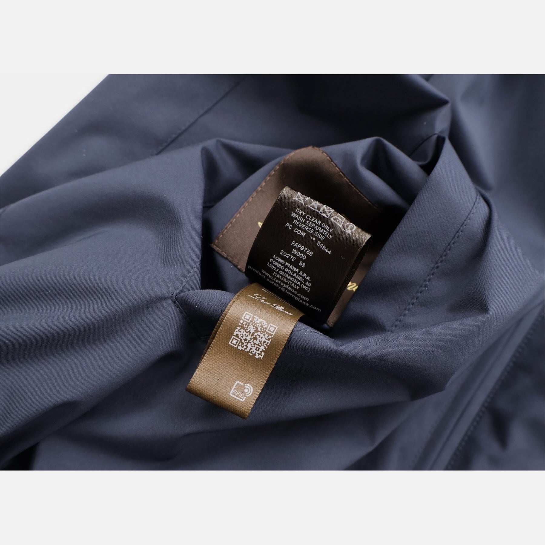 Loro Piana navy Windwish Storm System technical vest