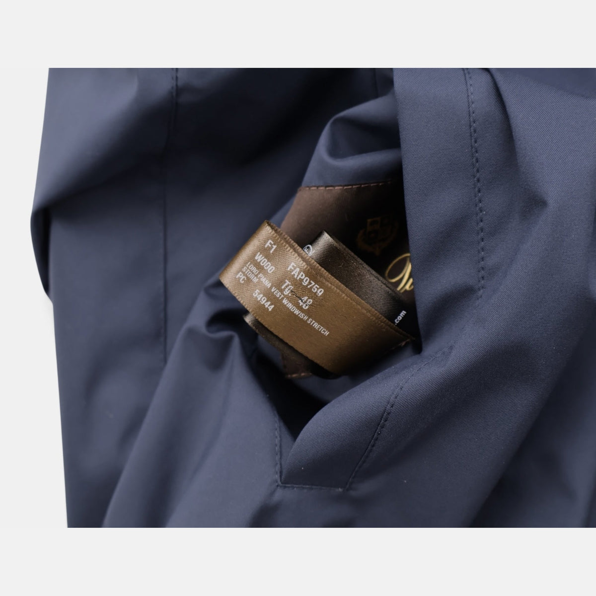 Loro Piana navy Windwish Storm System technical vest
