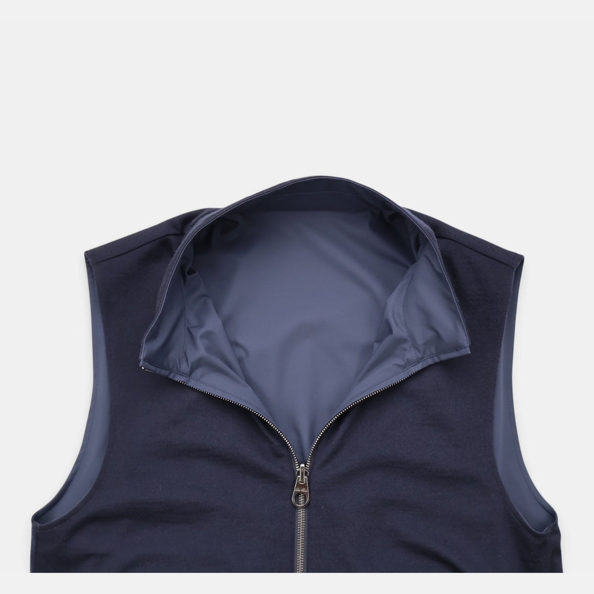 Loro Piana navy Windwish Storm System technical vest