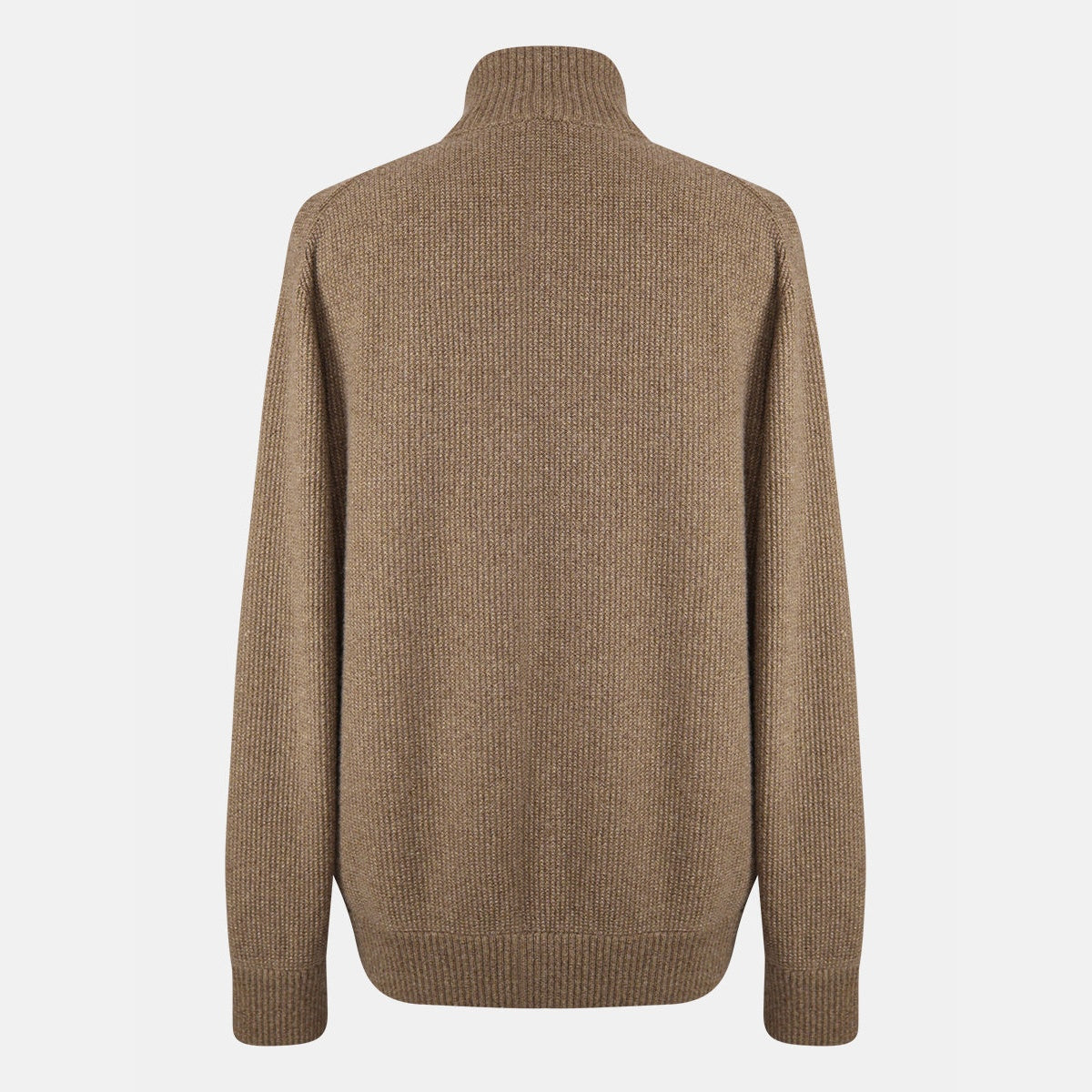 Loro Piana tundra melange baby cashmere bomber jacket with Castorino fur collar