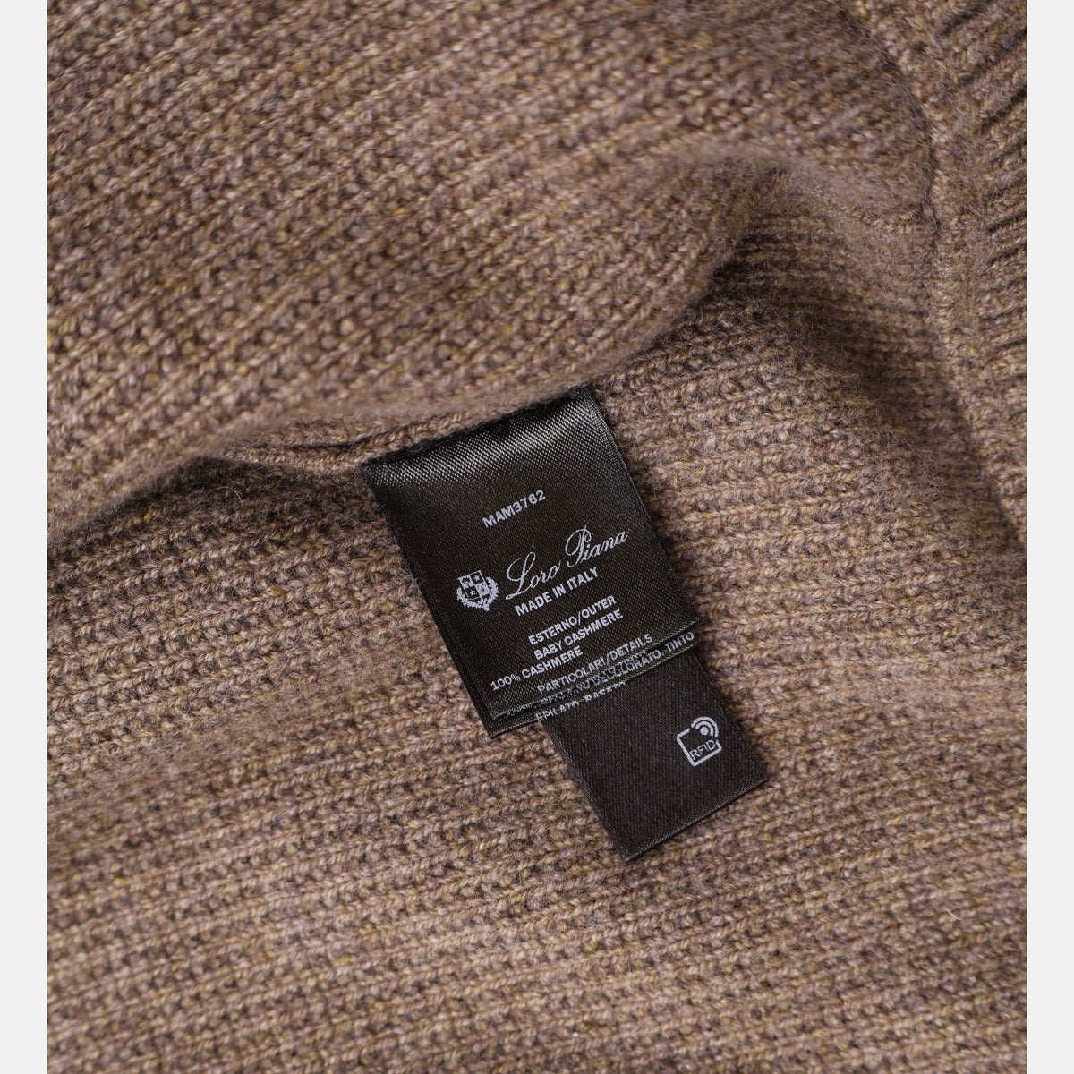 Loro Piana Baby Cashmere Castorino Alpe Bomber Tundra Melange (L)