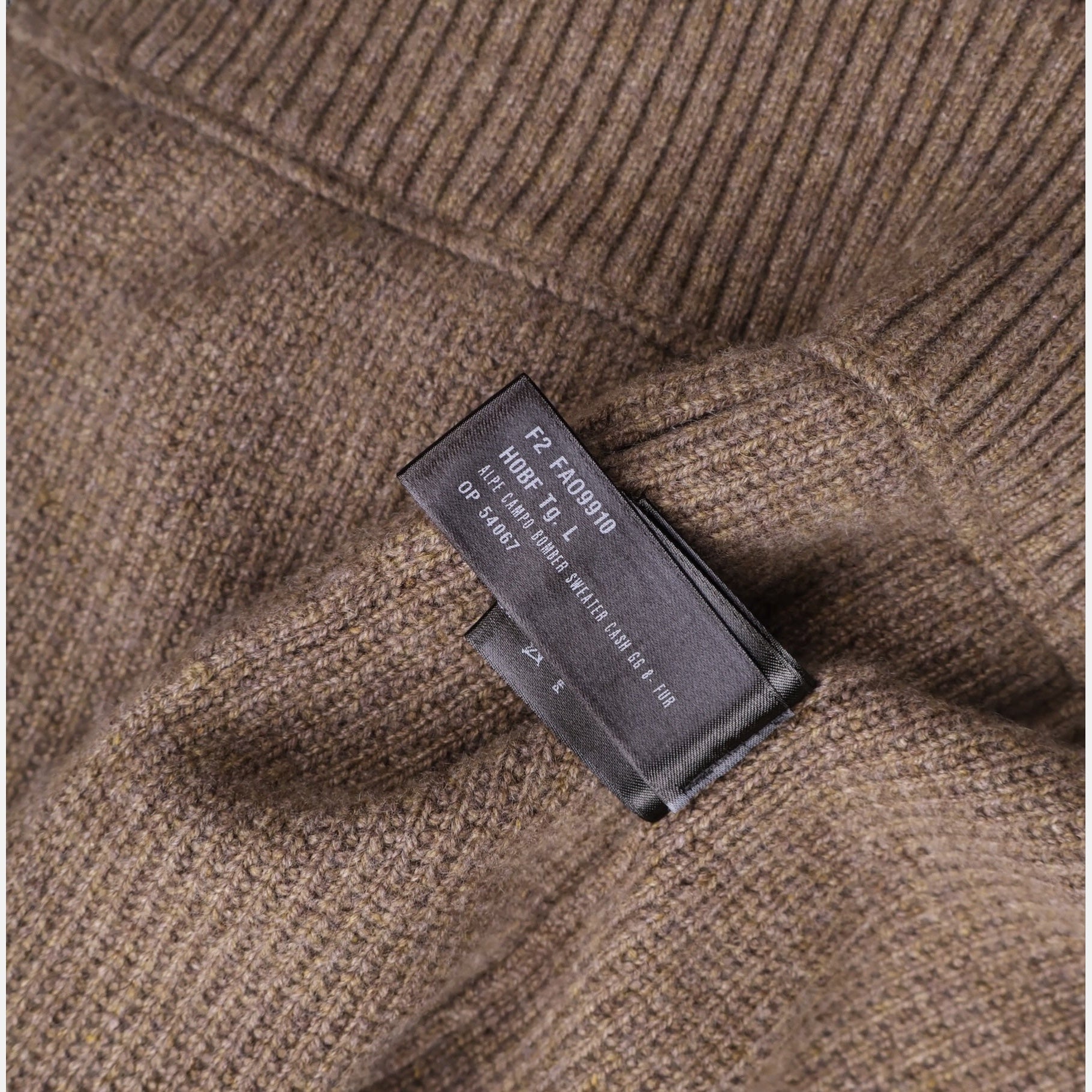 Loro Piana tundra melange baby cashmere bomber jacket with Castorino fur collar