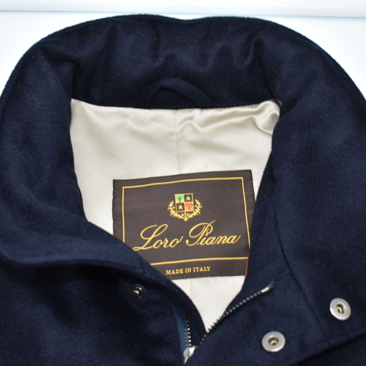 Navy Traveller Cashmere Coat