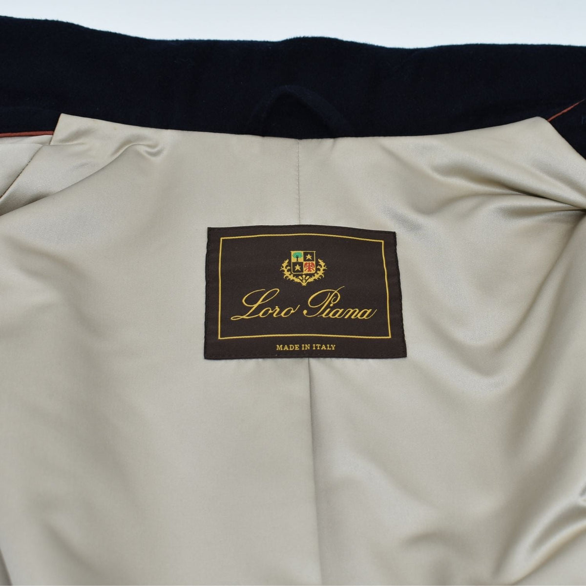 Navy Traveller Cashmere Coat