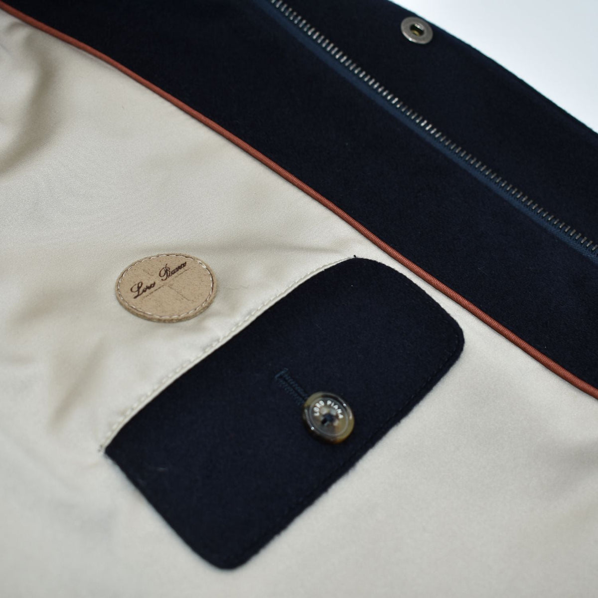 Navy Traveller Cashmere Coat