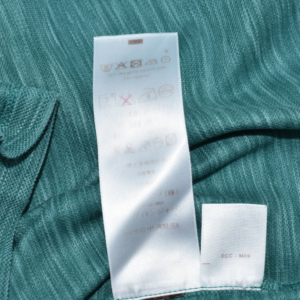 Green Melange Cotton Poloshirt (XL)