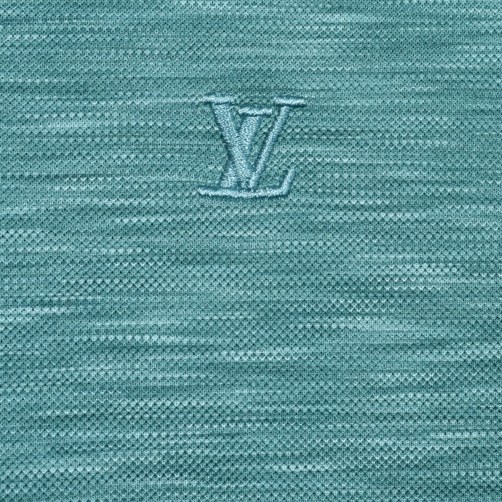 Green Melange Cotton Poloshirt (XL)