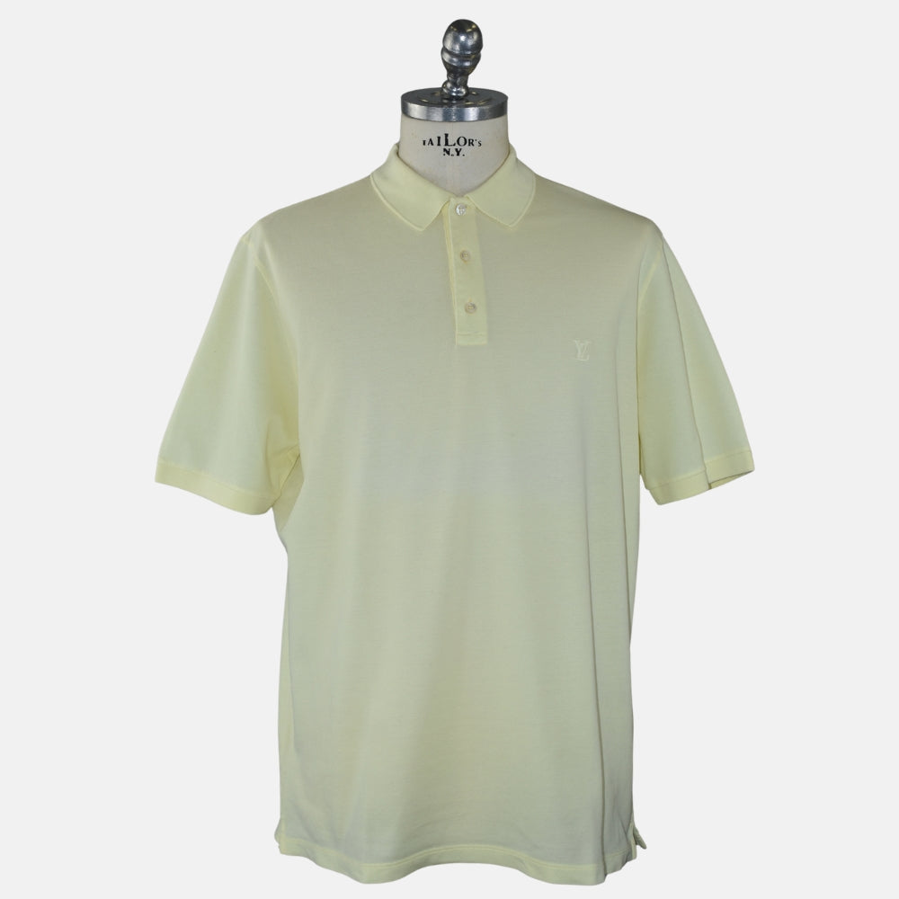 Light Yellow Cotton Poloshirt (XXL)