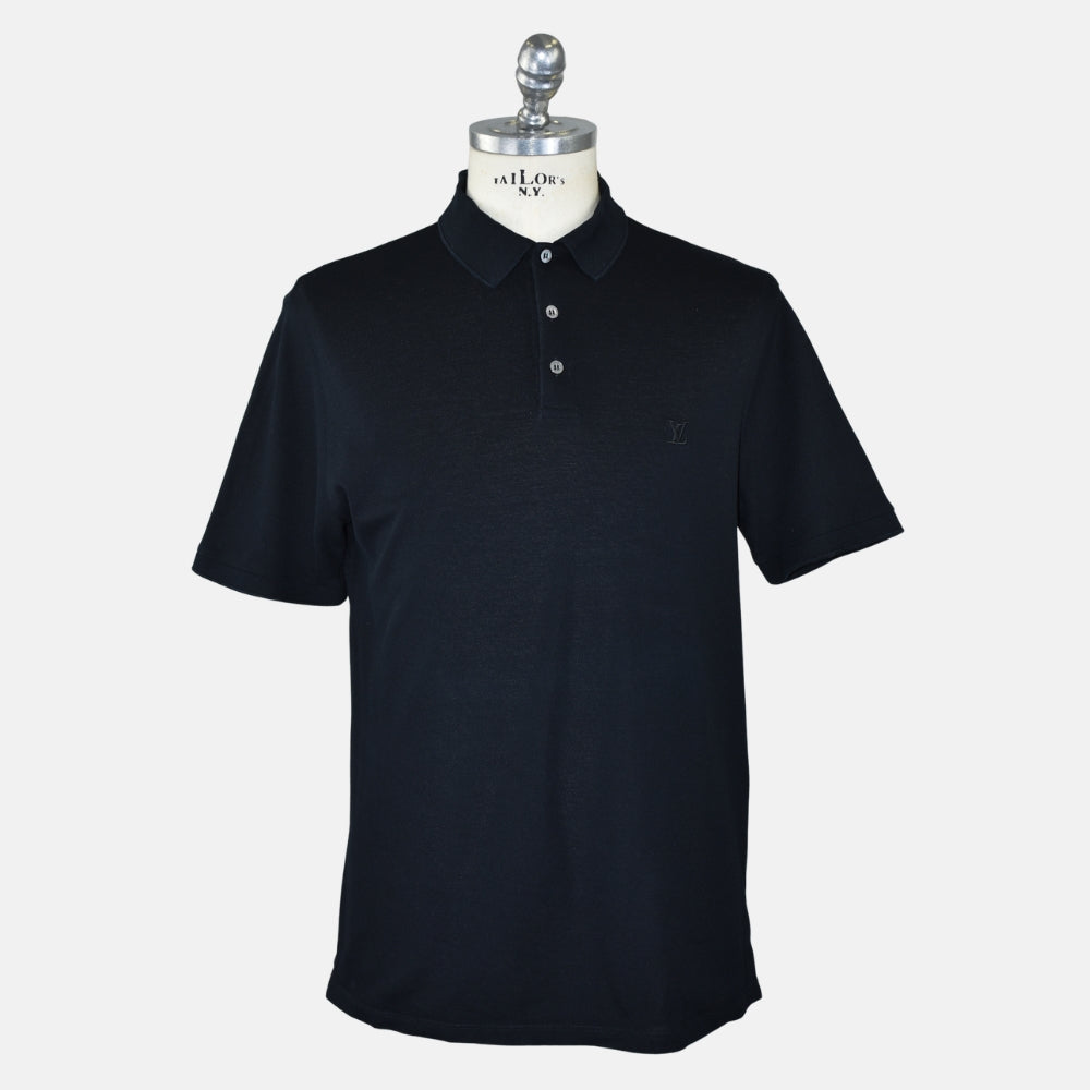 Black Cotton Poloshirt (XL)