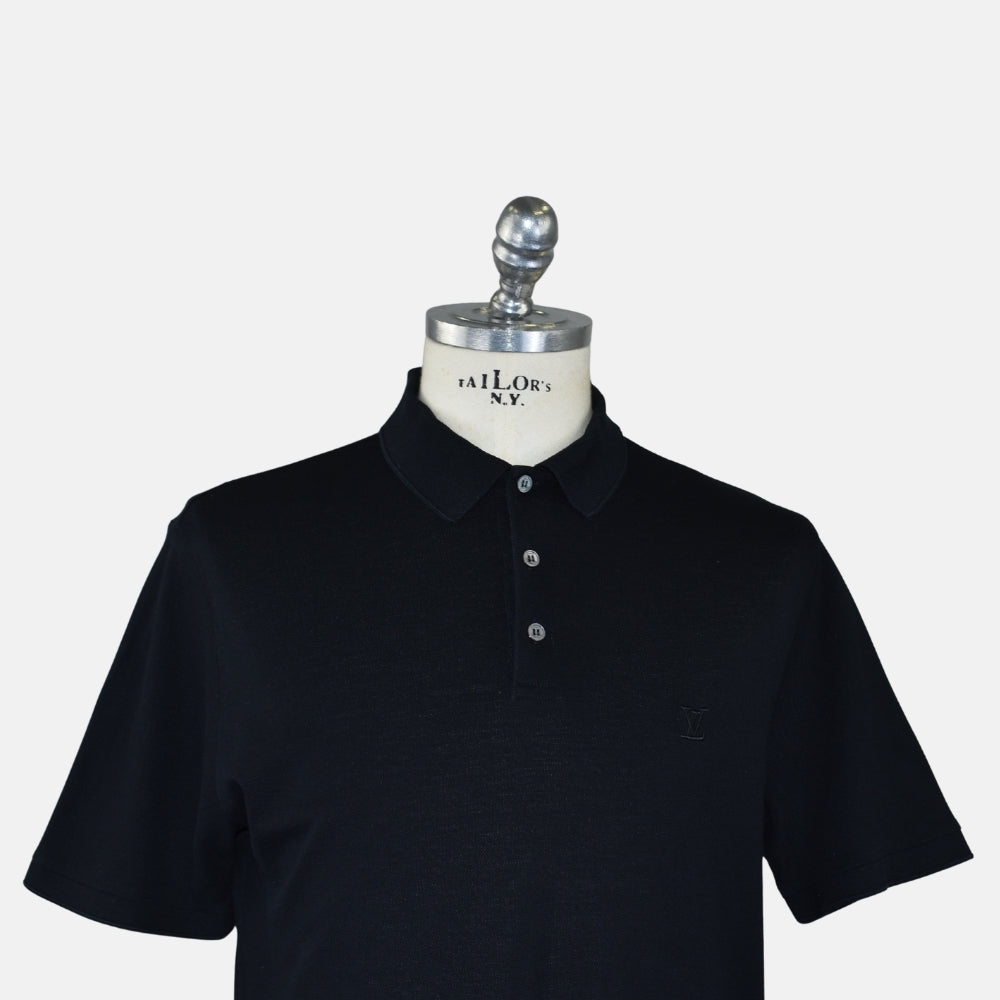 Black Cotton Poloshirt (XL)