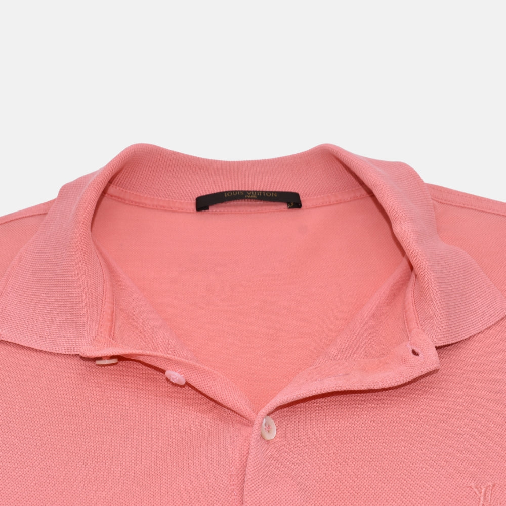 Lobster Colored Cotton Poloshirt (XL)