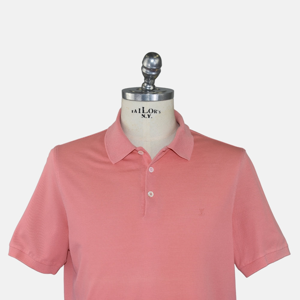 Lobster Colored Cotton Poloshirt (XL)