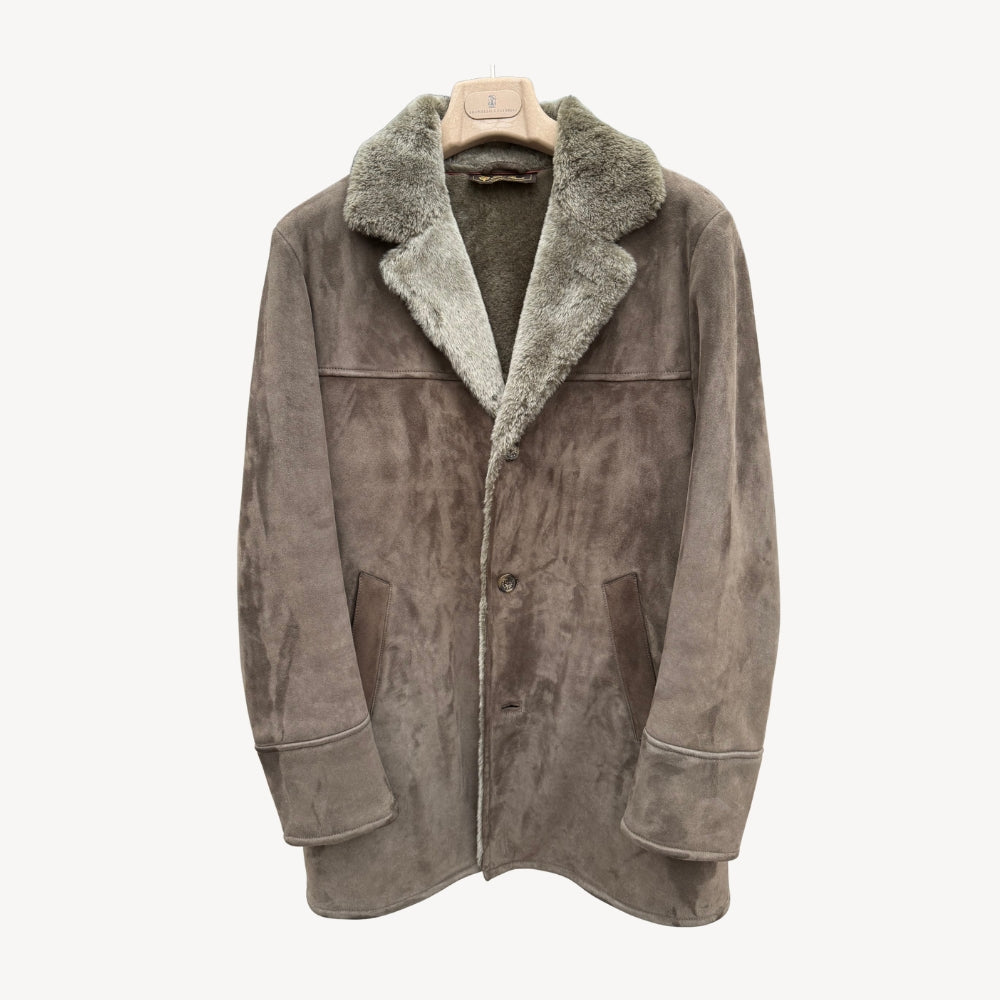 Brown Shearling Jacket (M)