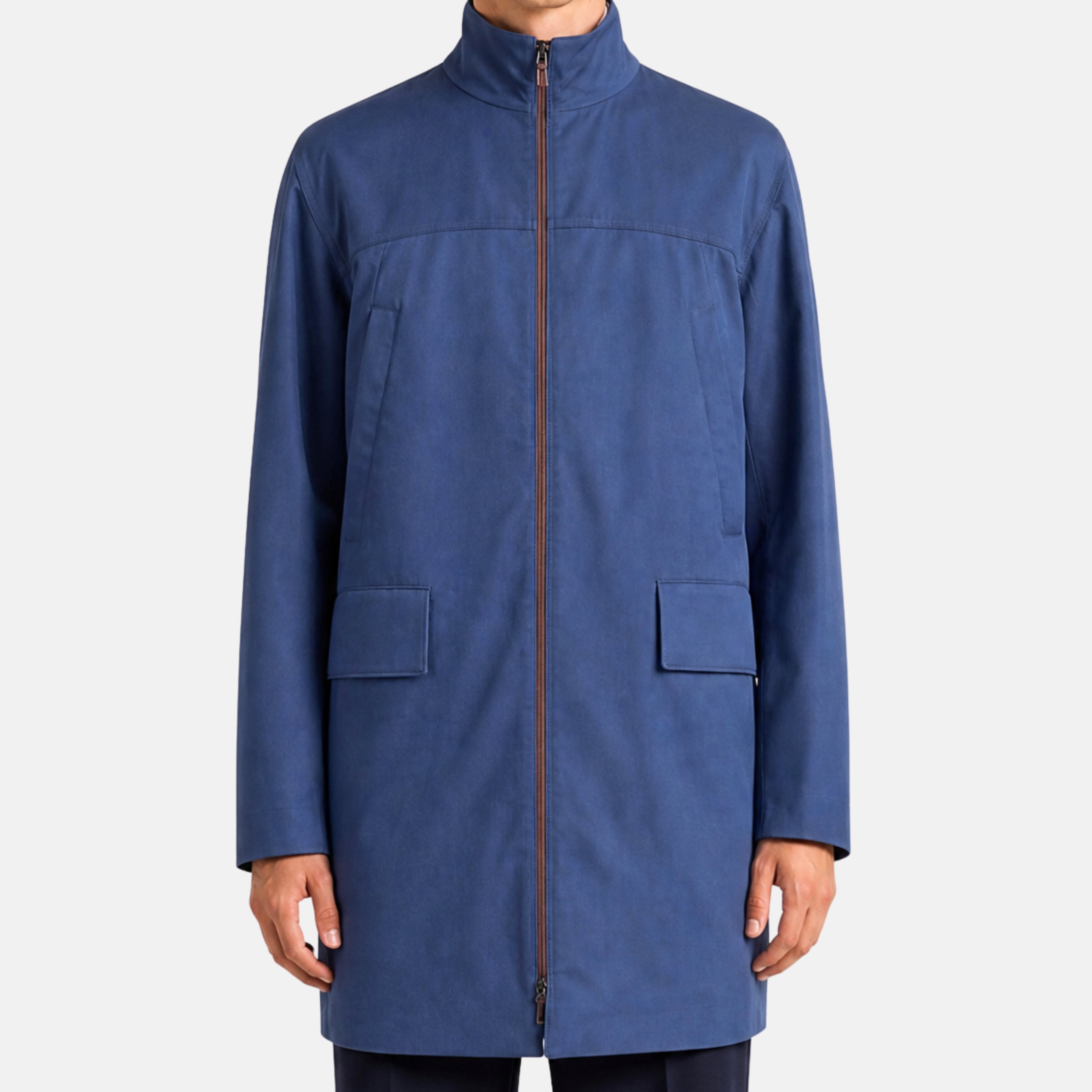 Blue "Coniston" Silk Parka (M)