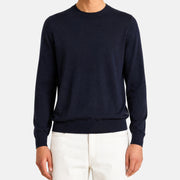 Navy "Iconic" Gift of Kings Wool Crewneck (EU 48)