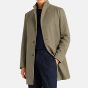 Green Quilted Wind-Stretch Trench Coat (M)