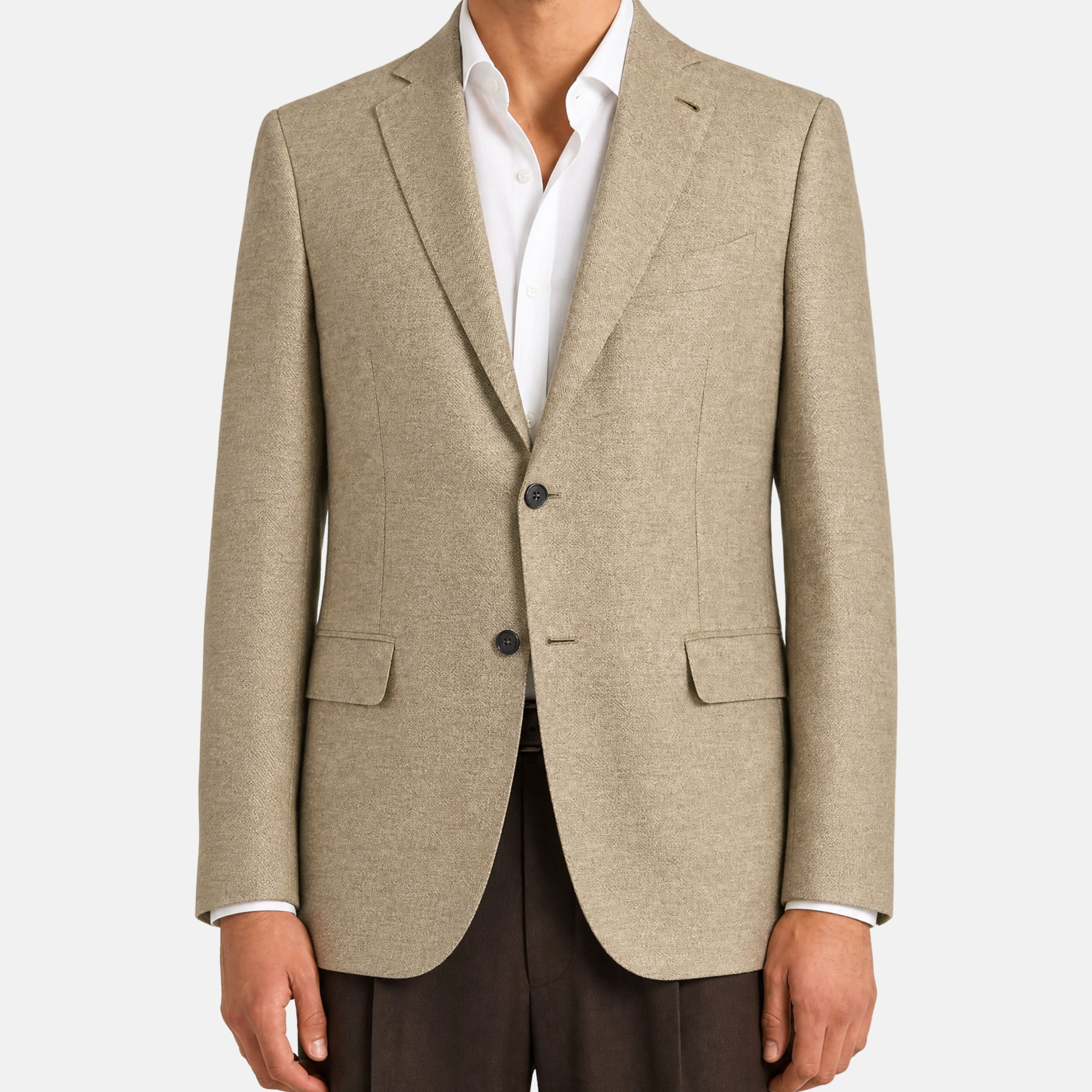 Beige "Madrid" Cashmere Blazer (EU 50)
