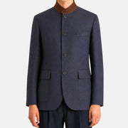 Navy "Roadster" Floral Linen Jacket (EU 48)