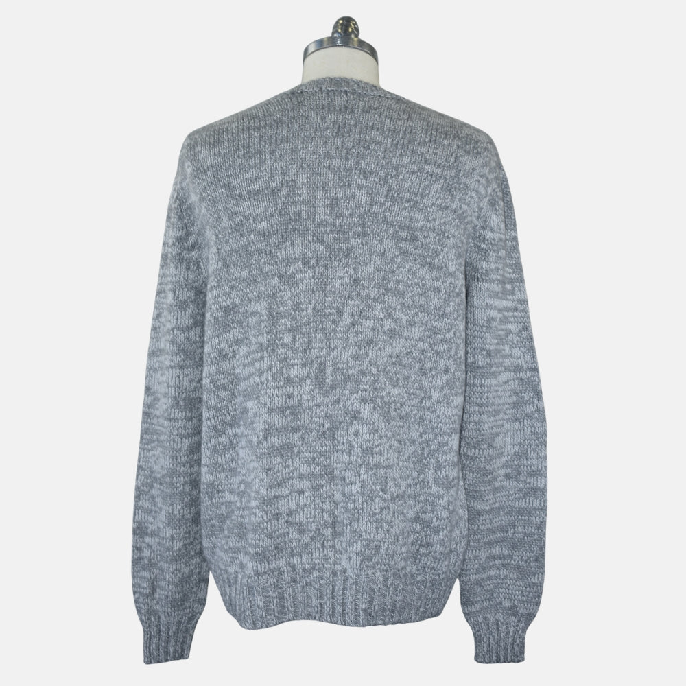 Grey-White Melange Cashmere Sweater (EU 56)